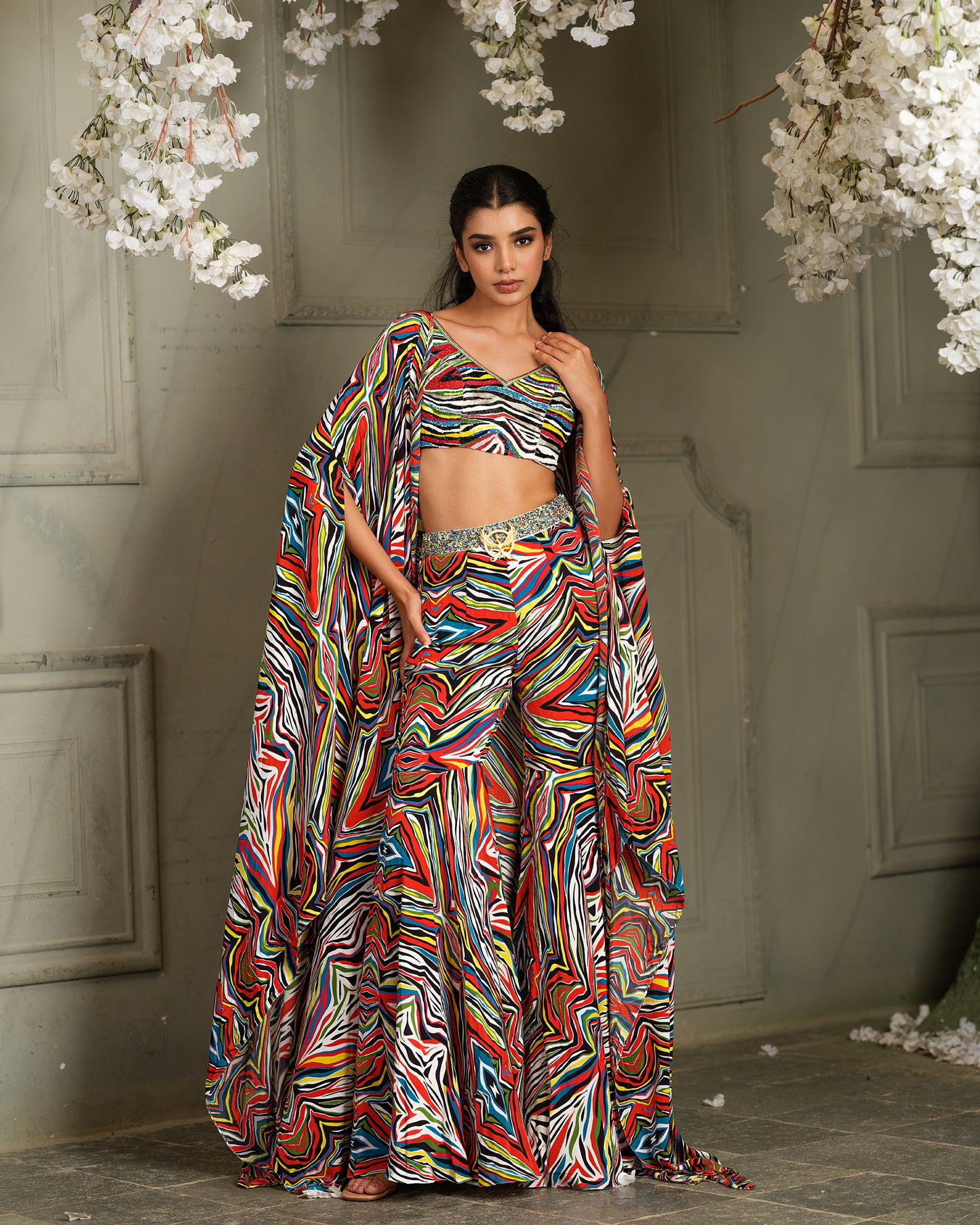Elegant Drape Sharara Set