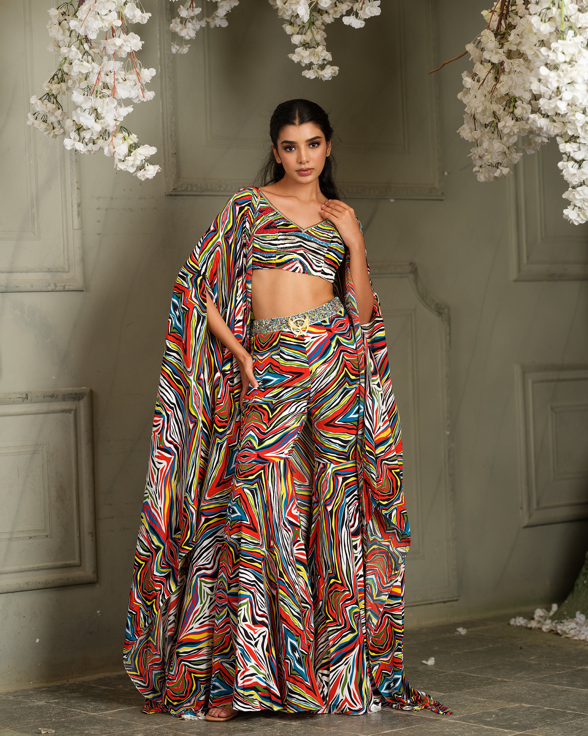 Elegant Drape Sharara Set