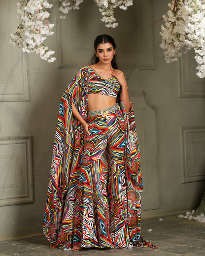 Elegant Drape Sharara Set