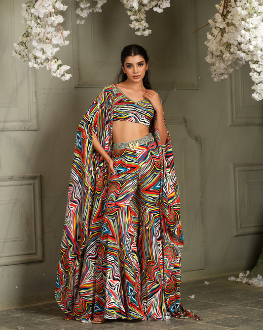 Elegant Drape Sharara Set