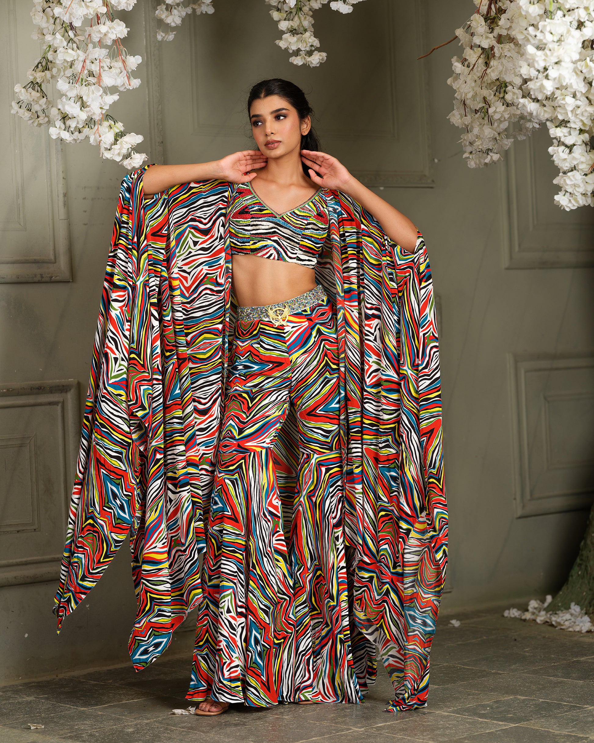 Elegant Drape Sharara Set