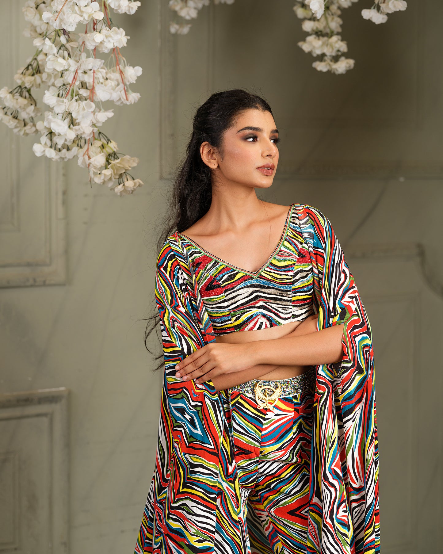 Elegant Drape Sharara Set