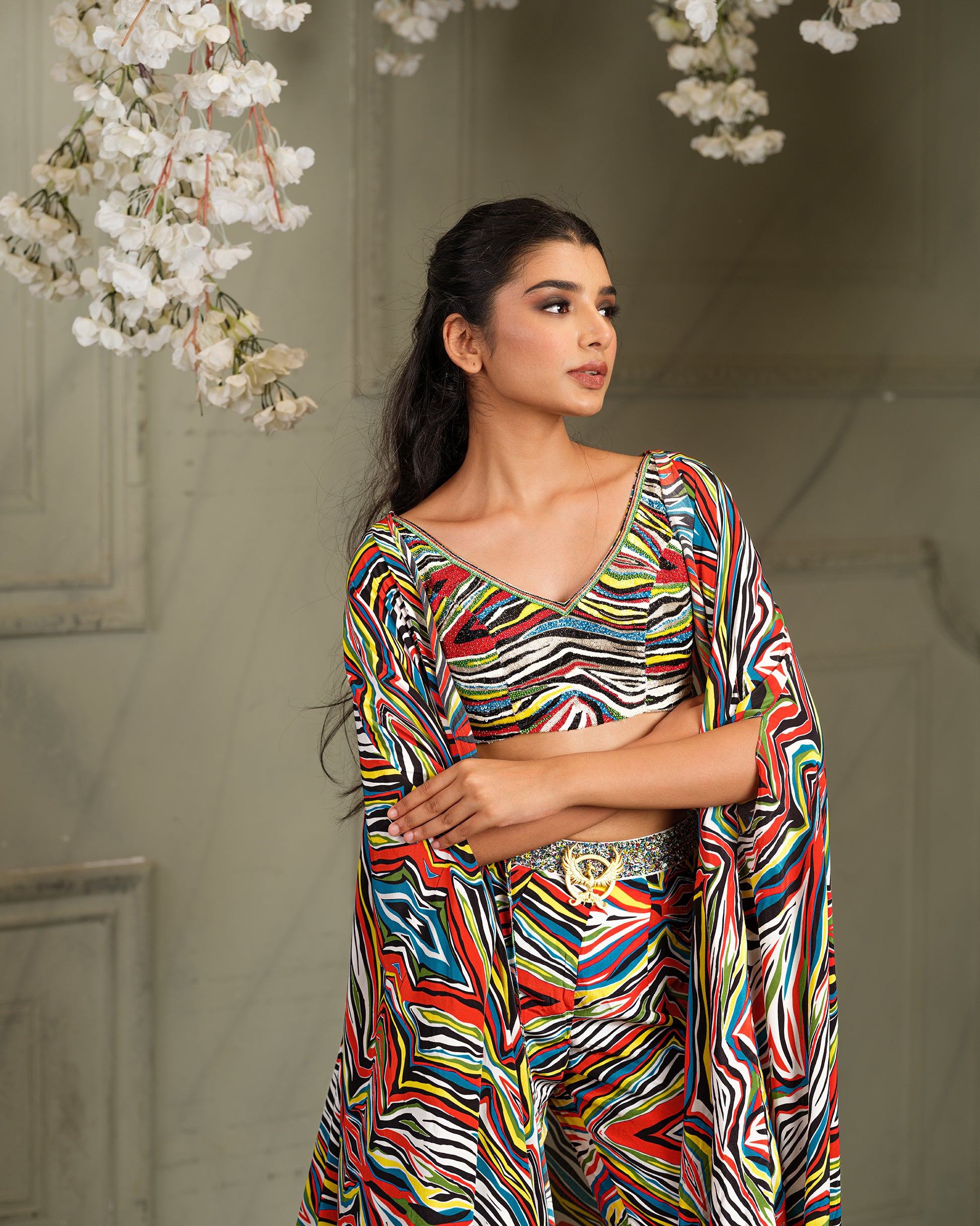 Elegant Drape Sharara Set