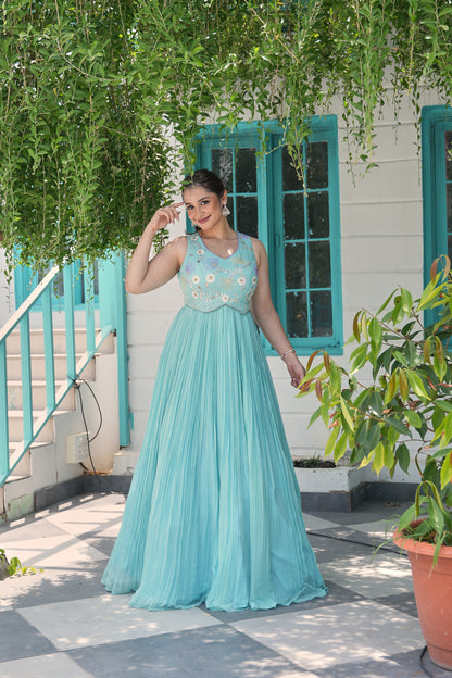 Celeste Bloom Embellished Gown