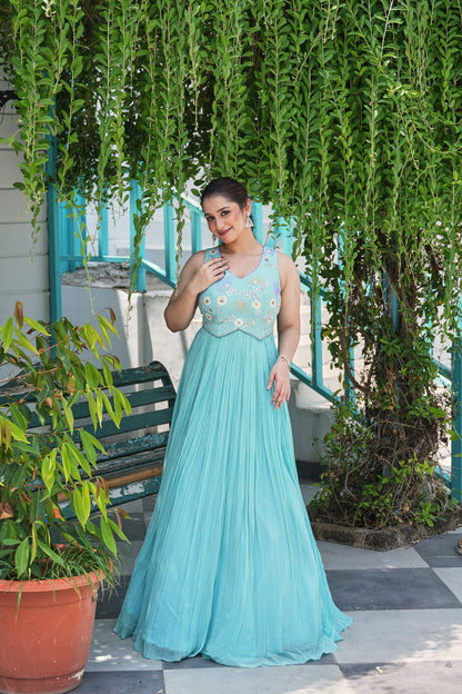 Celeste Bloom Embellished Gown