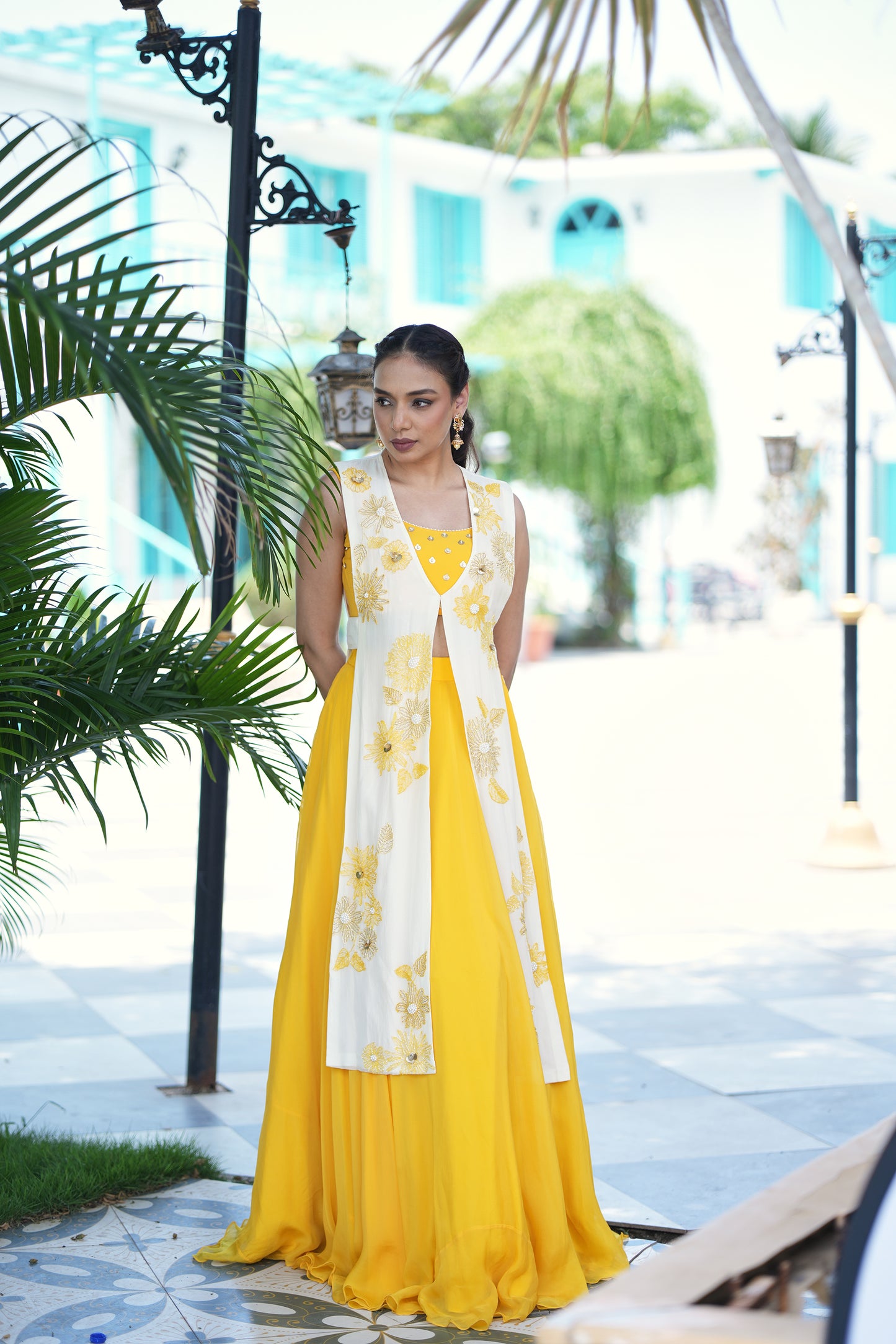 Sunlit Bloom Jacket Lehenga Set