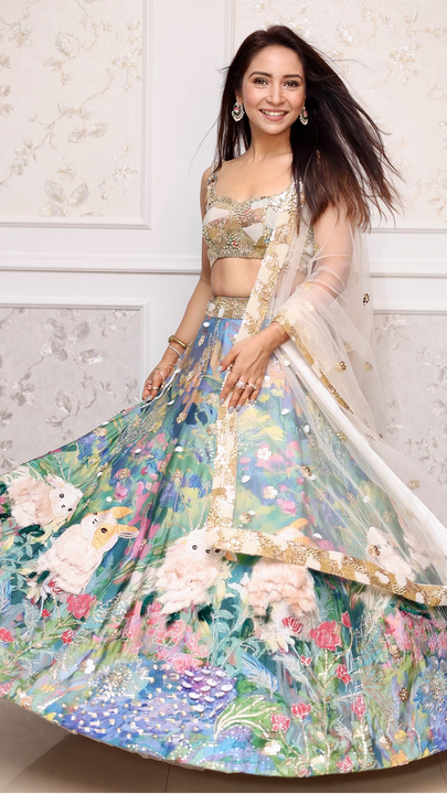 Vinny Arora Dhoopar house of akshata lehenga festive suite